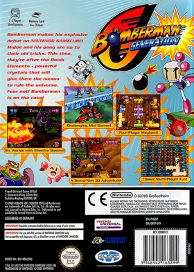 Bomberman Generation box cover back